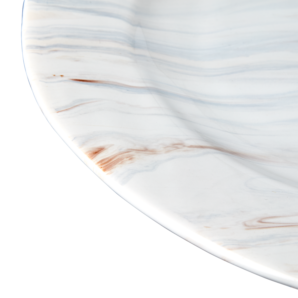 AMELIA Tallrik, Marmorerad 4-pack Ø37 cm