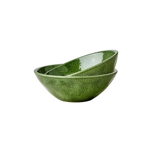 ANNABELLE Skål, Grön 2-pack Ø15 cm