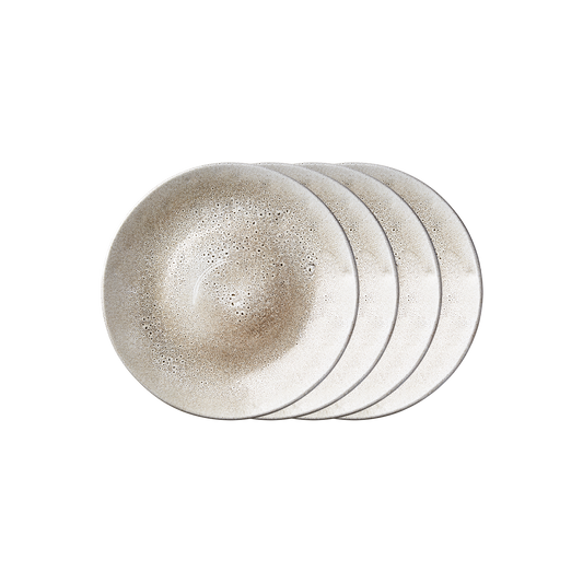 ANNABELLE Tallrik, Beige 4-pack Ø28 cm