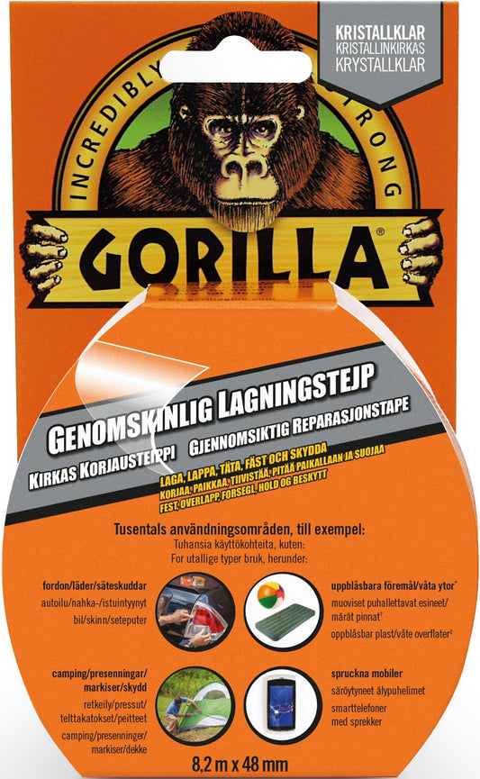 Gorilla lagningstejp. 8,2 m x 48 mm