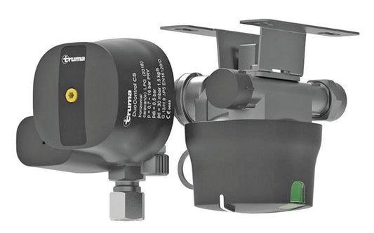 Truma Gasregulator Duocontrol CS för horisontell montering.