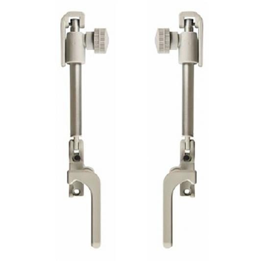 FÖNSTERHÅLLARE KOMPLETT PAR 245 MM. GRÅ