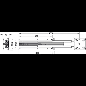 Utdragbart TV-fäste för TV max 19”