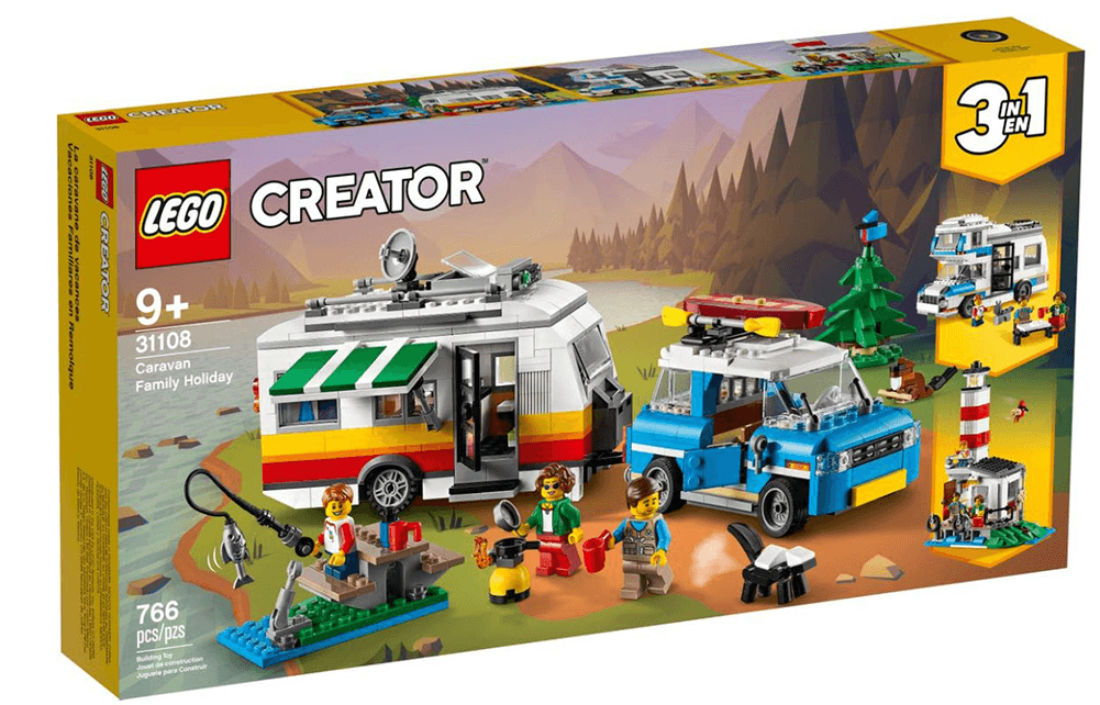 Lego husvagnssemester. 3 in 1-set.