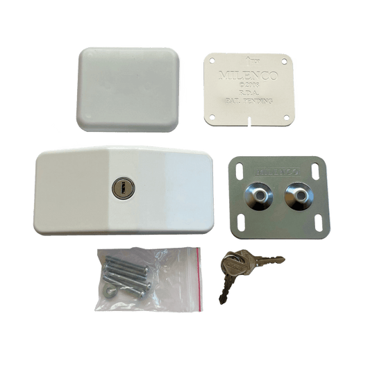 Säkerhetslås för att låsa husbilsdörrens handtag