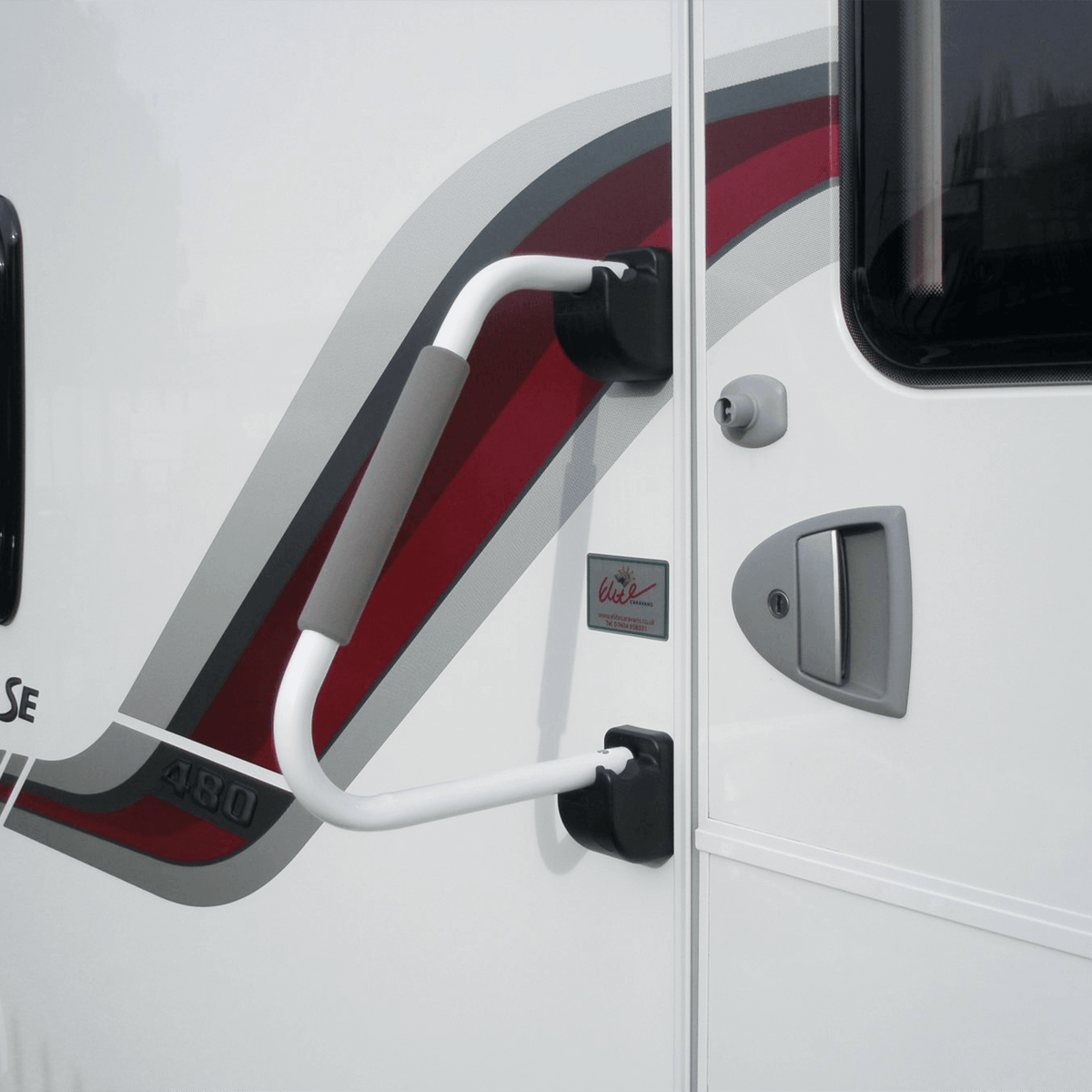 Milenco instegshandtag. Vit